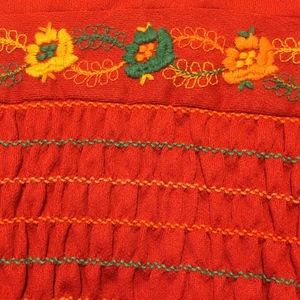 Colourful Dress Girls Small 2 - 3 Years Old Red wi